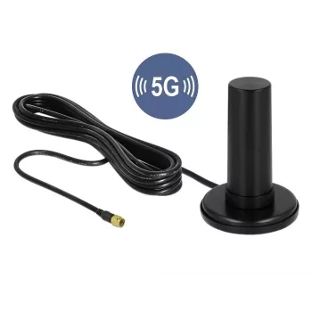 DeLOCK 12590 tīkla antena, visvirziena antena, SMA, 3 dBi