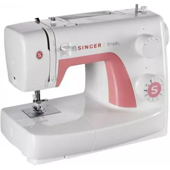 SINGER automātiskā šujmašīna SIMPLE 3210 — elektriska, 68 dūrienu, 4 soļu pogcaurums, brīvā roka, 5,5 kg