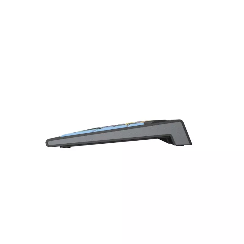 Klaviatūra Logickeyboard LKB-CBASE-A2PC-FR Universāla USB AZERTY franču valoda Melna