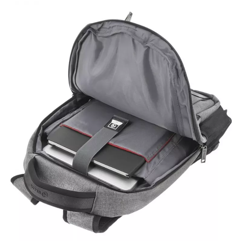 Piezīmjdatora mugursoma Tellur Companion 15,6 collas ar USB portu, pelēka