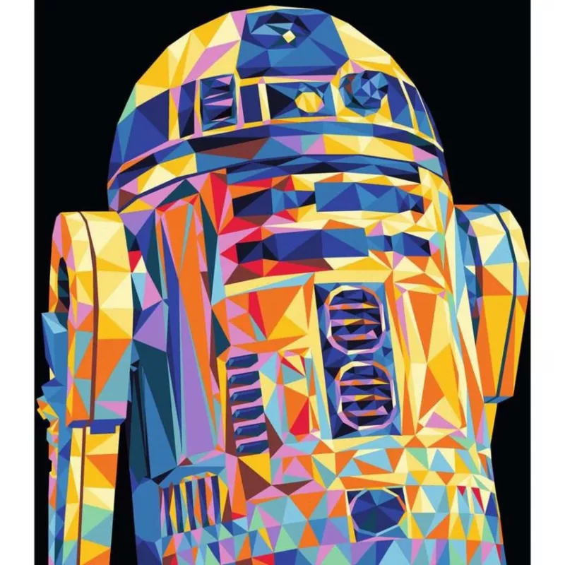 Krāsošanas komplekts Ravensburger CreArt Star Wars R2‑D2 – krāsošanas pēc numuriem komplekts