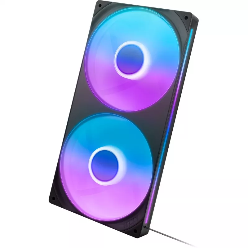 NZXT F280 RGB Core 140mm ARGB PWM 2-Pack Melns