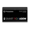 Thermaltake SMART RGB PS-SPR-0600NHSAWE-1 - Barošanas bloks (iekšējais) - ATX12V 2.3 - 80 PLUS - Maiņstrāva 230 V - 600 W - aktīvā PFC - Melns