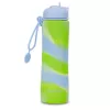 Sporta ūdens pudele cool pack Silikona ūdens pudele Z14770 600 ml Meitenēm Zila
