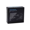 Armatūras komplekts Alphacool 17475 — misiņa veidgabali, melni, Ø 22 mm, A 20 mm