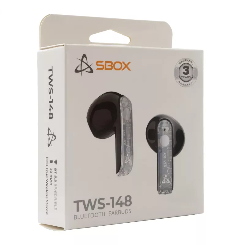 Austiņas SBOX EB-TWS148 Melnas