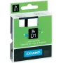 Dymo lentes kasešu komplekts 2 gab. — balta lente ar melnu druku, 12 mm un 19 mm platums