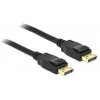 Delock - DisplayPort kabelis - DisplayPort (vīr.) uz DisplayPort (vīr.) - 3 m - aizbīdnis - melns