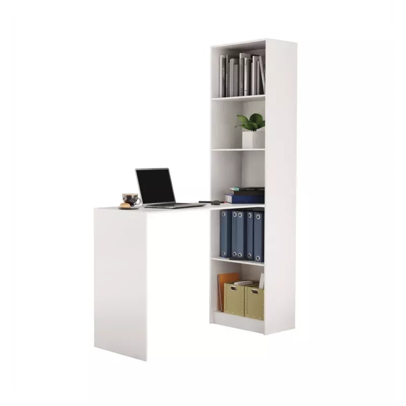 Topeshop R50 BIEL Z BIURKIEM datorgalds balts