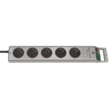 Brennenstuhl 1153340115 pagarinātājs Super-Solid Line 5 kontaktiem 2,5 m H05VV-F 3G1,5, sudraba (1153340115)