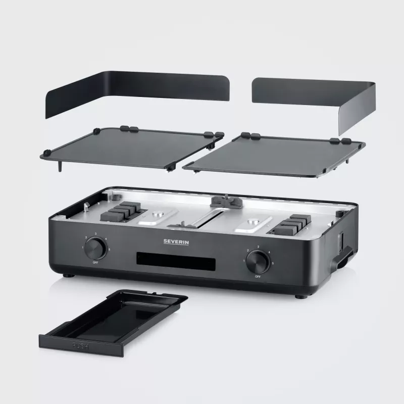 Kontaktgrils Severin PG 8569 2200 W Melns Alumīnijs Plastmasa