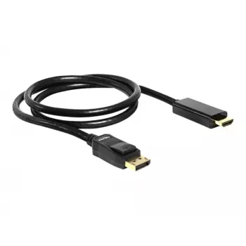 DisplayPort/HDMI kabelis DeLOCK 82586 1m melns