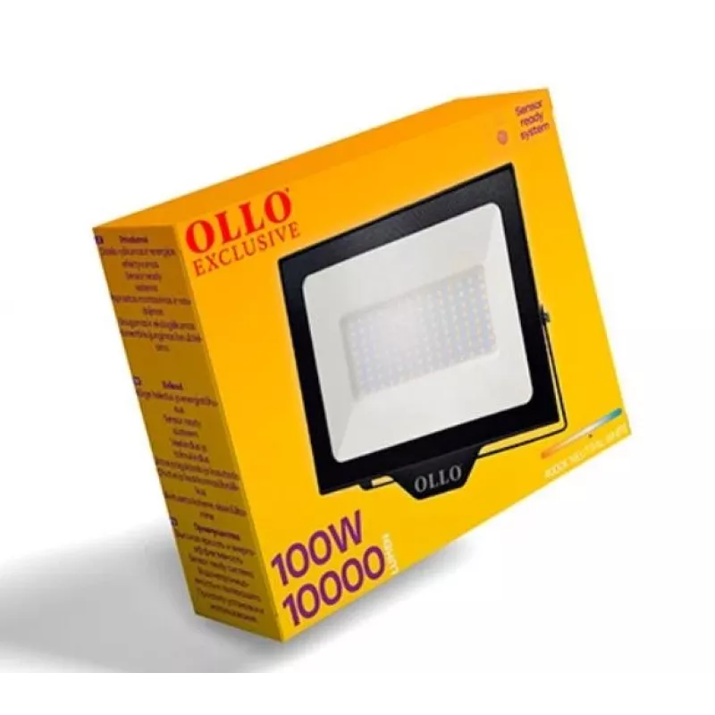 Lampa | OLLO | Jaudas patēriņš 100 vati | Gaismas plūsma 10000 lūmenu | 4000 K | Maiņstrāva 220-240 V | Staru kūļa leņķis 110 grādi | VS121C-100W-40K