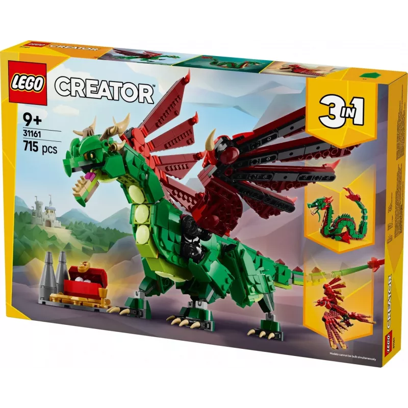 LEGO CREATOR 3 IN 1 31161 Viduslaiku pūķis