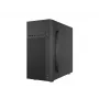 PC Case NATEC Helix Mini Tornis Melns — microATX/Mini-ITX, 3x3,5 collas + 5x2,5 collas, 33 cm GPU, USB-C/USB-A pieslēgvietas