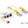 Tīkla kabelis DeLOCK 85331 RJ-45 Cat6a 1 m Balts