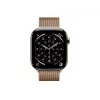 Apple Watch Series 11 GPS + Cellular 46mm Zelta titāna korpuss ar Zelta Milānas cilpu - S/M (MFD74ZR/A)