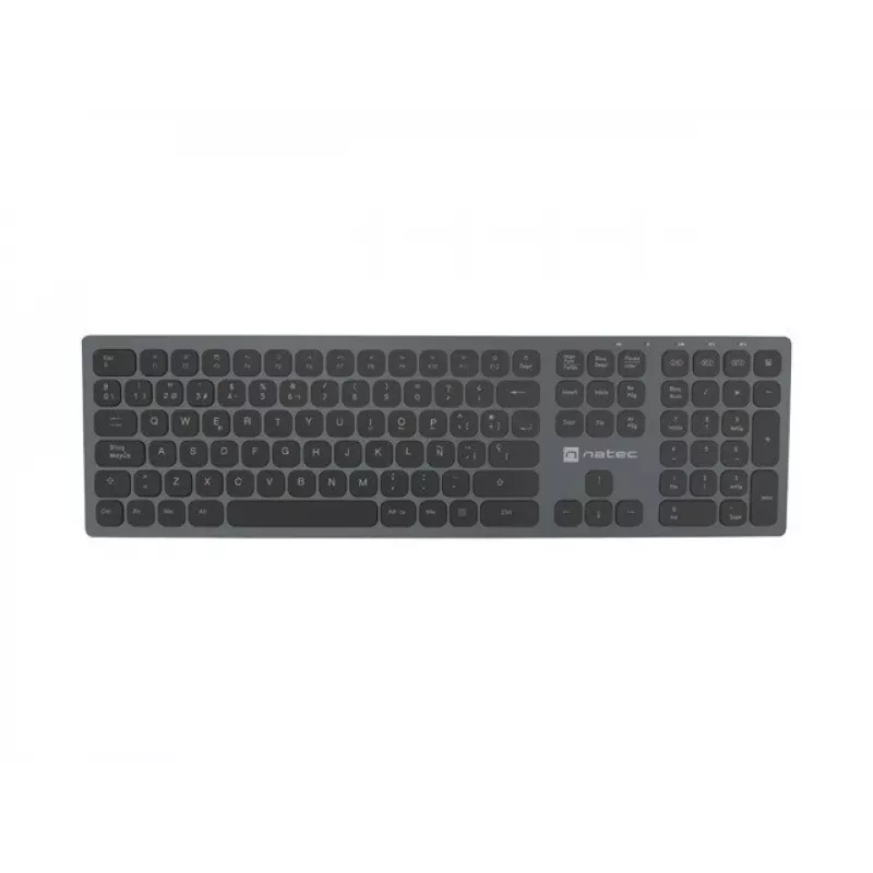 NATEC NKL-1830 klaviatūra universāla RF bezvadu Bluetooth QWERTY spāņu melna pelēka