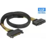 SAS kabelis DeLOCK 85738 0,5 m 4 Gbit/s melns