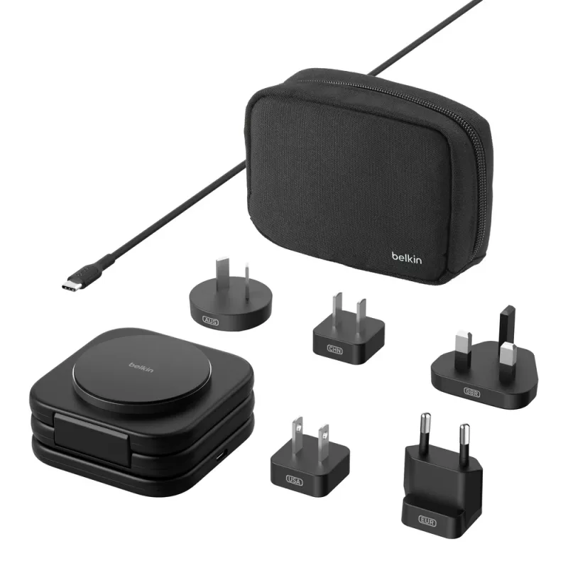 Belkin BoostCharge Pro austiņas viedtālrunis viedpulkstenis melns USB bezvadu ātrā uzlāde