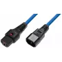 Microconnect MC-C13C14LOCK-2MB strāvas kabelis zils 2 m C13 savienotājs C14 savienotājs