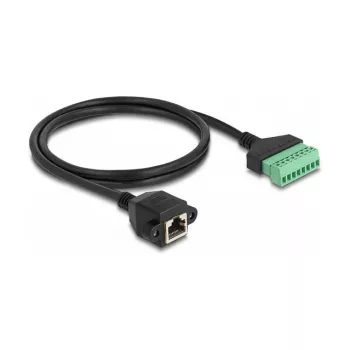 DeLOCK RJ45 kabelis Cat.6 spraudnis uz spaiļu bloka adapteris 1 m