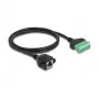 DeLOCK RJ45 kabelis Cat.6 spraudnis uz spaiļu bloka adapteris 1 m