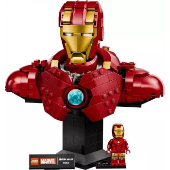 LEGO konstruktors Marvel Super Heroes Iron Man MK4 3D modelis, 436 detaļas, iekļauj 1 minifigūru, no 18 gadu vecuma