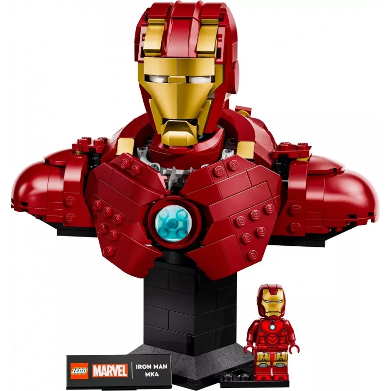 LEGO konstruktors Marvel Super Heroes Iron Man MK4 3D modelis, 436 detaļas, iekļauj 1 minifigūru, no 18 gadu vecuma