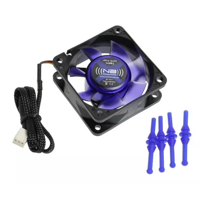 NOISEBLOCKER MelnsSilentFan XR2 60mm korpusa ventilators