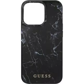 GUESS Cietais vāciņš Marmora melns, Apple iPhone 13 Pro Max, GUHCP13XPCUMABK, blisteris (GUHCP13XPCUMABK)
