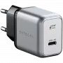 Mobilās ierīces lādētājs Satechi ST-UC30WCM-EU — Universāls iekštelpu maiņstrāvas lādētājs ar 1× USB-C, melns/sudraba