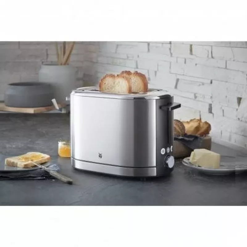 Tosteris WMF Bueno Pro 6 — 2 šķēlēm, 870 W, sudraba/melns