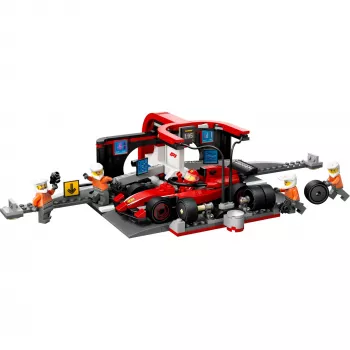 LEGO City F1 boksu pieturas komplekts 60443 — Ferrari F1 auto, 322 detaļas, 5 minifigūras, vecums 6+