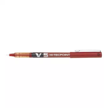 Pilot V5 HiTec sarkanas tintes pildspalvas, 0,5 mm sarkana tinte, 12 gab.