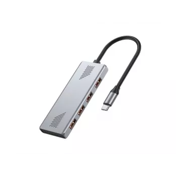 USB centrmezgls GEMBIRD UHB-CM-U310-A4-01 — 4 portu centrmezgls: 1×USB 3.1 + 3×USB 2.0, melns