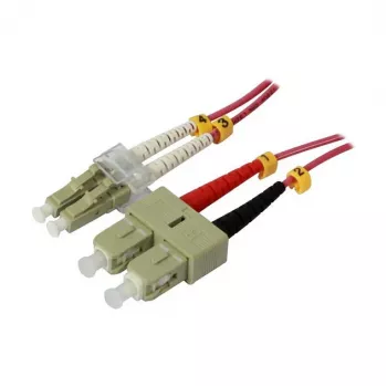 LWL-2-Fiber-Patchk. 2mtr.LC-SC - 50/125um - OM4 - AD=2mm - Synergy 21