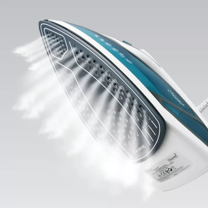 Tvaika gludeklis Maestro MR-304C, 2200 W, balts/zils — tvaika gludeklis mājas lietošanai
