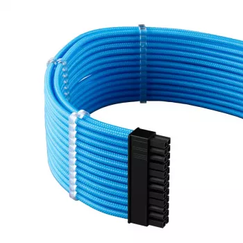 CableMod PRO ModMesh 12VHPWR kabeļa pagarinātāju komplekts — gaiši zils, 3 gab. GPU 12+4 kontaktu pagarinātāji