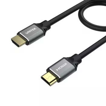 HDMI kabelis Unitek C137W 1,5 m, HDMI 2.1, 48 Gbit/s, 4K/8K 2160p, 120 Hz, ARC, Ethernet, apzeltīti kontakti