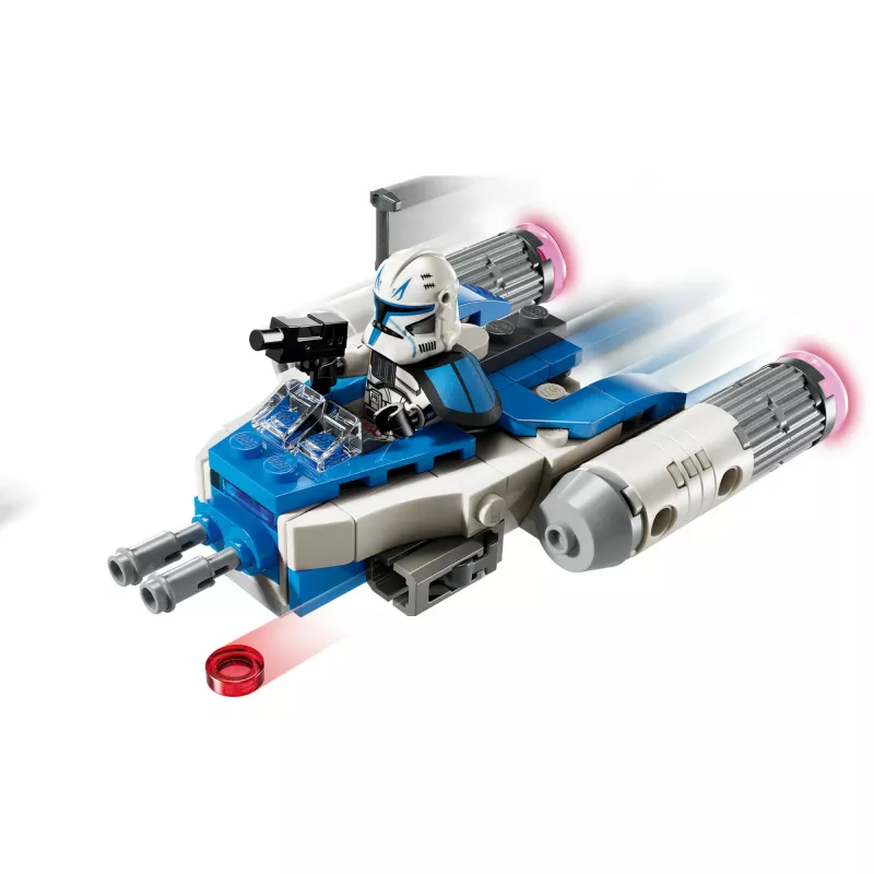 LEGO Star Wars kapteiņa Reksa Y-wing mikrokaujas kuģis — kolekcionējams Clone Wars zvaigžņu kuģa transportlīdzeklis ar tēla minifigūru, piemērots zēniem no 6 gadu vecuma