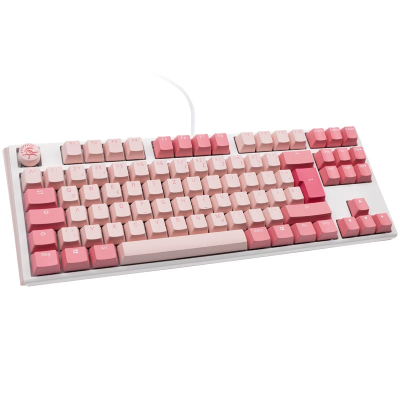 Ducky One 3 TKL tastatūra Gaming USB QWERTZ vācu rozā