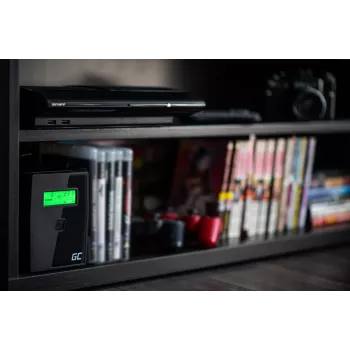 Green Cell UPS01LCD nepārtrauktās barošanas avots (UPS) Line-Interactive 0.6 kVA 360 W 2 AC kontaktligzdas