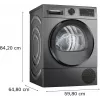 Bosch WQG245DXSN Siltumsūkņa veļas žāvētājs 9 kg