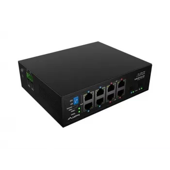 Tīkla slēdzis LANBERG ILGE-8P-2S-120 Light Industrial PoE 4xBT 4xAT 2xSFP DIN Nepārvaldīts Gigabit