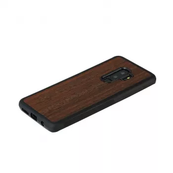 Viedtālruņa maciņš no koka Galaxy S9 Plus, koalas raksts, melns