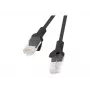 Tīkla kabelis LANBERG PCU5-10CC-0025-BK RJ-45 Cat5e U/UTP 0,25 m Melns