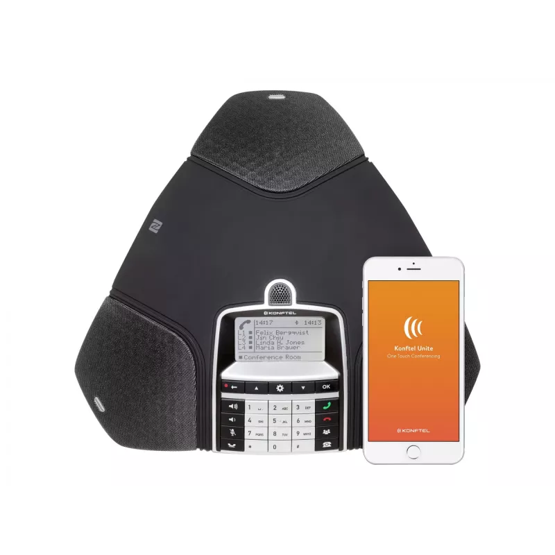 Konftel 300IPx - VoIP konferences telefons - SIP v2 - Lakricas melns - Konftel C50300IPx Hybrid