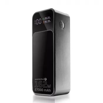Ārējais akumulators everActive EB-27Q 27 000 mAh, 2× USB-C, Quick Charge 4+