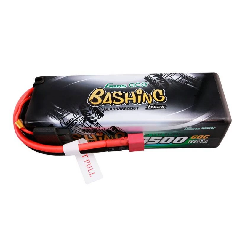 Gens ace G-Tech 5500mAh 11.1V 3S1P 60C HardCase 15# automašīnas akumulators